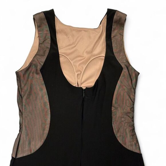 90s Y2K Morgan Co Sleek Minimalist Maxi Dress 9/10 ( modern 6) Elegant Timeless - Picture 10 of 13